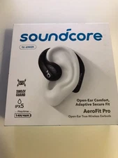 Soundcore AeroFit Pro Open-Ear True Wireless Earbuds (Black) BRAND NEW