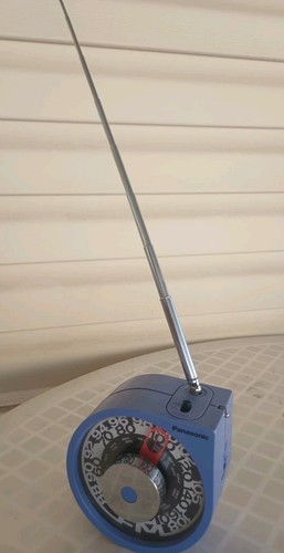 PANASONIC ROLLING TONE AM-FM TRANSISTOR RADIO BLUE/PURPLE RF 93 WORKS GREAT! - Picture 9 of 17