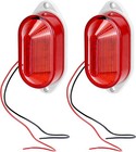 QWORK AC110V - 120V Industrial Strobe Siren Alarm Warning Light – Red - 