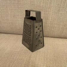 VTG Rustic Grater Tiny Decor Miniature Four Sides Grinder Farmhouse Handmade