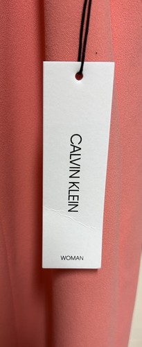 Abito Calvin Klein taglia 24W rosa svolazzante maniche tubino nuovo con etichetta - Foto 6 di 7