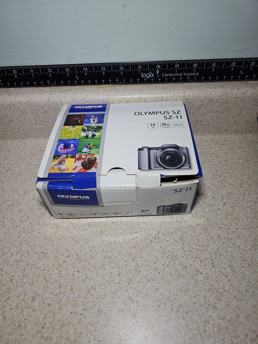 OLYMPUS SZ-11 Silver In Box With 4GB SDHC Card Digital Camera Made