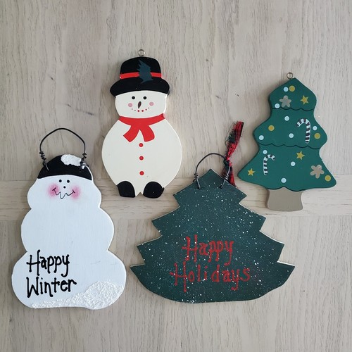 Hanging Wood Welcome Holiday Seasonal Wall Door Plaques Lillian Vernon Set Of 17 - Picture 13 of 17