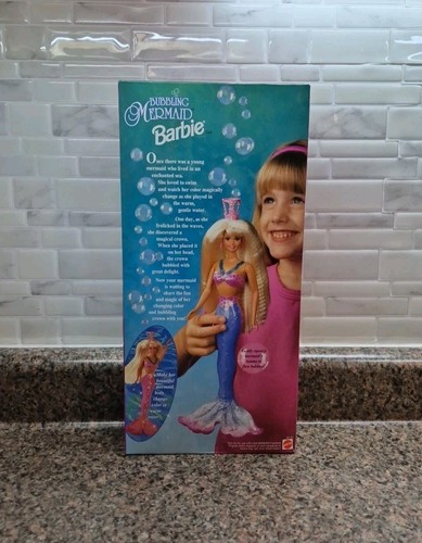NEW VINTAGE Mattel Bubbling Mermaid Color Changing Barbie Doll (#16131, 1996) - Picture 2 of 11