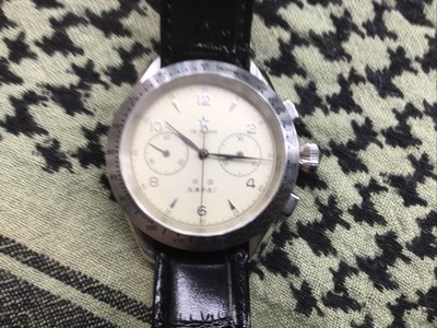 Men s Seagull 1963 Chronograph Reissue  Red Star  edition.  Automatic 