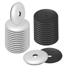 80-Pack Bonded Sealing Rubber Washers, #12 x 1-3/16"OD Neoprene Washer Gasket