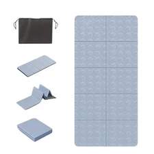 Foldable Yoga Mat – 72''×24'' / 31.5''×6mm Thick Ultra-portable
