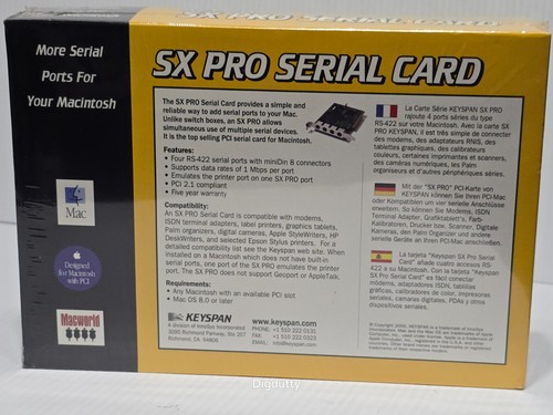 Keyspan SX Pro Serial PCI Card 4-port for Macintosh Mac - NEW - Picture 5 of 6
