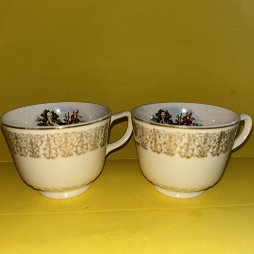 Lot 8 Cups & Saucers EXTREMELY RARE Homer Laughlin Colonial Platters 22K? - Picture 16 of 21