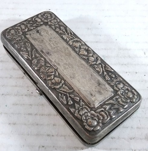 Rarissimo ELJ n.1--In custodia floreale stile Gillette circa 1911 lama di proprietà - Foto 5 di 13