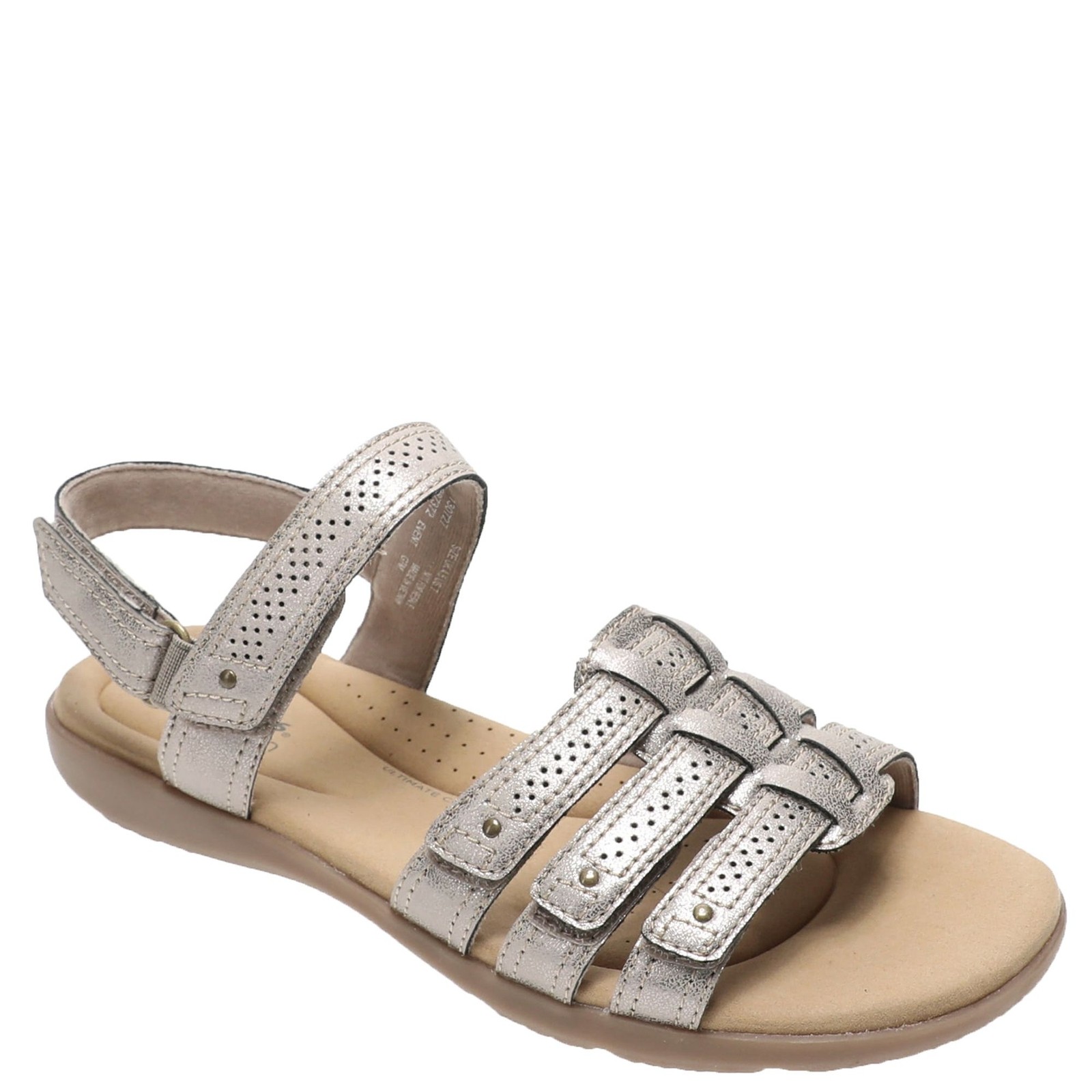 Женские сандалии Clarks Elizabelle Kay 7.5 B(M), США - Темно-серый/металлик