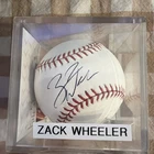 Zack Wheeler Autographed Rawlings Baseball Philadelphia Phillies Beckett Cube