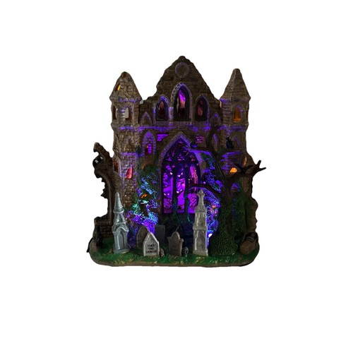 Lemax Spooky Town Halloween Village - Lighted GOTHIC RUINS - In Box Item# 65342