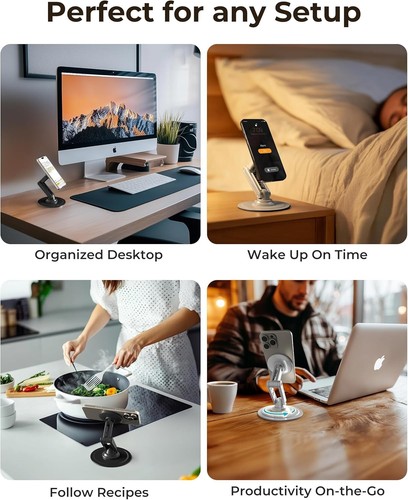 Soporte Magnético para Teléfono para Escritorio, Cooper Mag360 Soporte MagSafe Ajustable para iPhone - Imagen 2 de 8