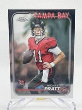 Michael Pratt 2024 Topps Chrome Refractor 217 Tampa Bay Buccaneers Rookie Card 