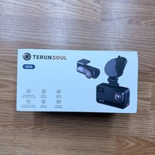 TERUNSOUL D016 4K Ultra HD Dual Dash Cam Front Rear Wi-Fi 6 Black G-Sensor