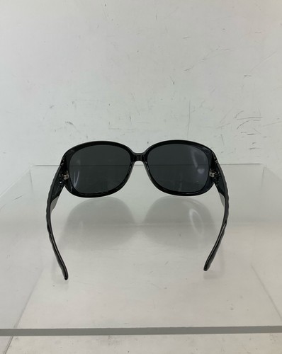 Black Quilted Embossed Frame Embellished Sunglasses - Picture 2 of 4