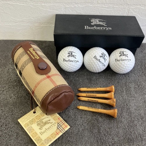 Burberry Golf Set - Pouch, Tee's, & Golf Balls NWT SUPER RARE