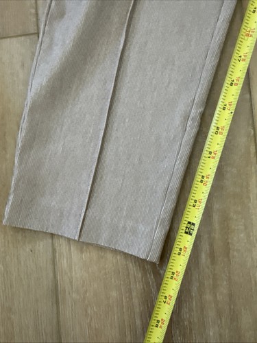 Worthington Modern Fit Slim Leg Pants Womens Size 14 Tan Pinstripe NWT - Picture 13 of 16
