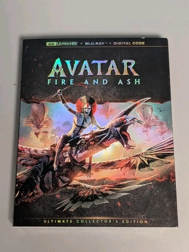 BRAND NEW  *AVATAR: FIRE AND ASH* 3-DISC 4K UHD BLU-RAY & DIGITAL W/SLIPCOVER