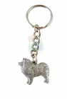 Samoyed Keychain Pewter