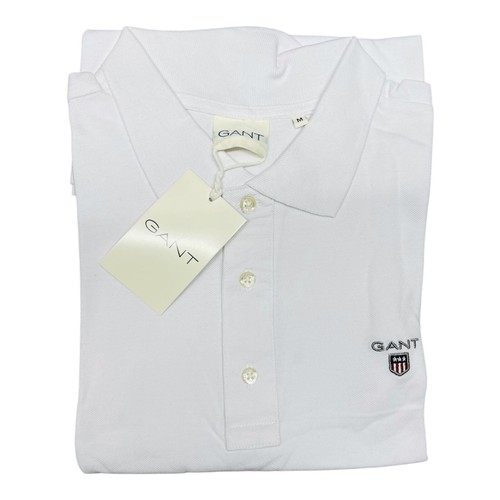 GANT COMFORTABLE PLAIN SHORT SLEEVE POLO SHIRT FOR MENS - Picture 5 of 6