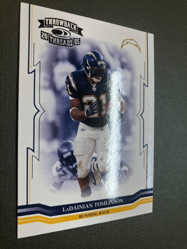 2005 Donruss Throwback Threads #123 LaDainian Tomlinson NM - Picture 2 of 4