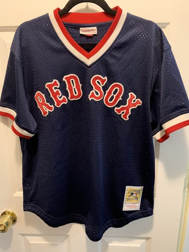 Mitchell and Ness TED WILLIAMS #9 Boston Red Sox Pullover Jersey / SZ LG 44 1990