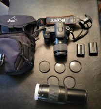 Sony Alpha DSLR-A200 10.2MP Digital SLR Camera (w/ 18-70mm and 75-300mm Lens)
