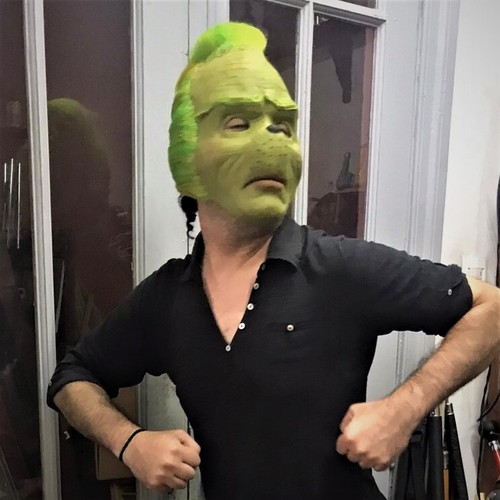GRINCH latex MASK + 2 Gloves COSPLAY The Grinch Christmas Costume Halloween art - Picture 4 of 24