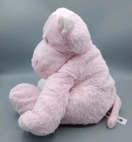 Toys R Us Pink HIPPO 10" Plush Sewn Eyes Stuffed Animal Baby Lovey Floppy Soft - Picture 5 of 11