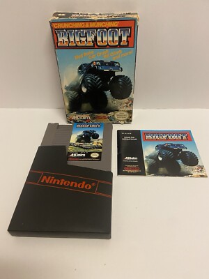 Bigfoot NES Nintendo Complete CIB Authentic! W/ Protective Case