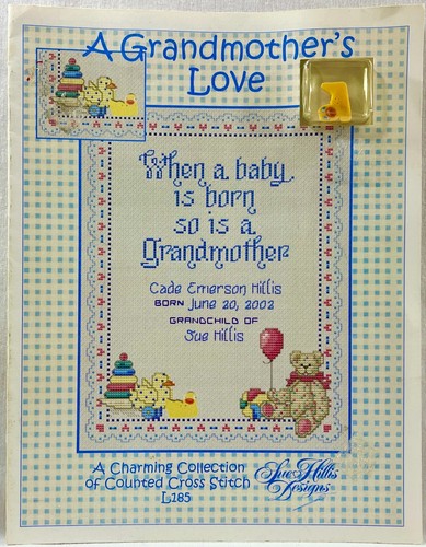 2002 SHD A Grandmothers Love L185 Counted Cross Stitch Pattern & Charm Vtg 15823 - Picture 5 of 8