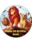 Lion King Cake & Cupcake Toppers – Edible Icing Jungle Party Decorations