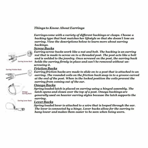 Princess Black Austrian Zircon 5mm Stud Earrings 14k White Gold over 925 SS - Picture 8 of 8