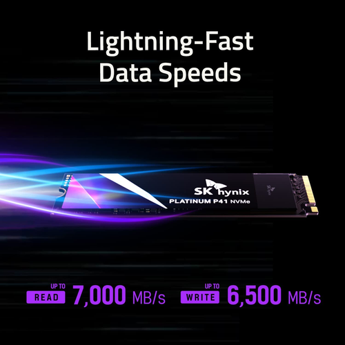 SK Hynix Platinum P41 2TB NVMe Gen4 M.2 2280 Internal SSD | Up to 7,000MB/s - Picture 2 of 7