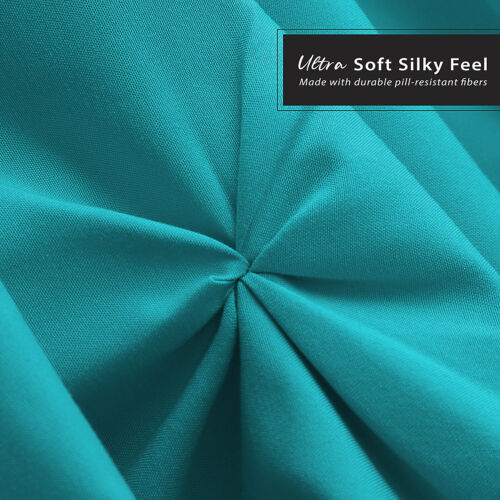 Pinch Pleat Bed Skirt Premium Luxury Dust Ruffle 14" Drop Hotel Quality - Picture 68 of 197