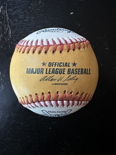 2011 Robinson Cano Signed Home Run Derby Gold OML Baseball New York Yankees Ball - Picture 2 of 2