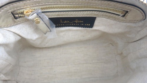 INDIA HICKS DARK NAVY BLUE PEBBLE LEATHER CROSSBODY HANDBAG LIMITED EDITION - Picture 6 of 8