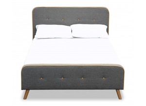 Lpd Loft Fabric Bed Double Or King Size Flannel Grey Luxurious Image Is Loading Lpd Loft Fabric Bed Double Or King Size