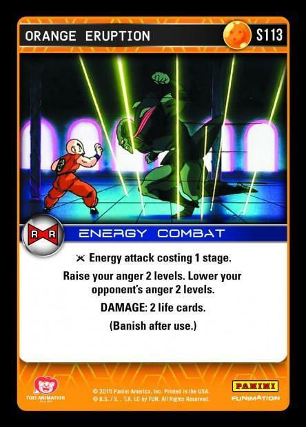 DBZ Dragon Ball Z TCG Card Panini Evolution S113 Orange Eruption