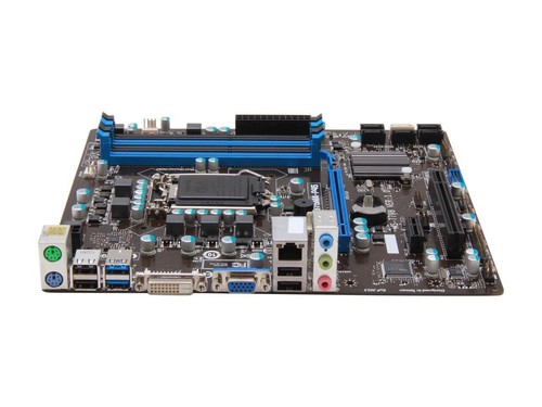 MSI B75MA-P45 MS-7798 LGA 1155 Intel B75 SATA 6Gb/s USB 3.0 mATX Motherboard - Picture 3 of 4