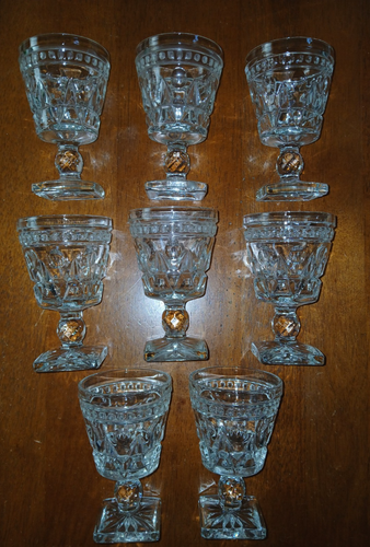 Park Lane by Colony Wine Set 8 pcs Glasses in original box 4.5 H Stem 4 oz Clear - Picture 10 of 22