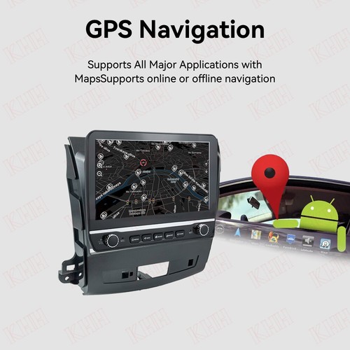 Screen with button Car Radio Stereo For Mitsubishi Outlander 2006-2012 Android13 - Foto 9 di 14