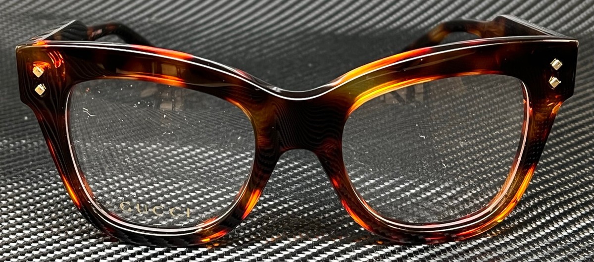 GUCCI キャットアイフレムメカネ GG1082O 002 GUCCI GG1082O 002 Havana Large Women's 50 mm Eyeglasses | eBay