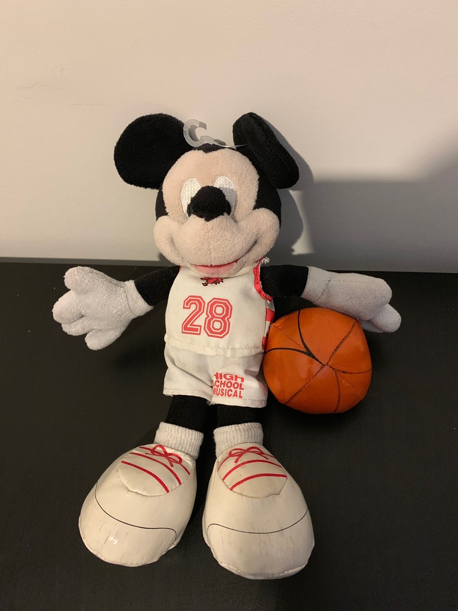 ハイスクールミュージカル ミッキー ミニー　ぬいぐるみ　バスケットボール ハイスクールミュージカル ミッキー ミニー ぬいぐるみ
