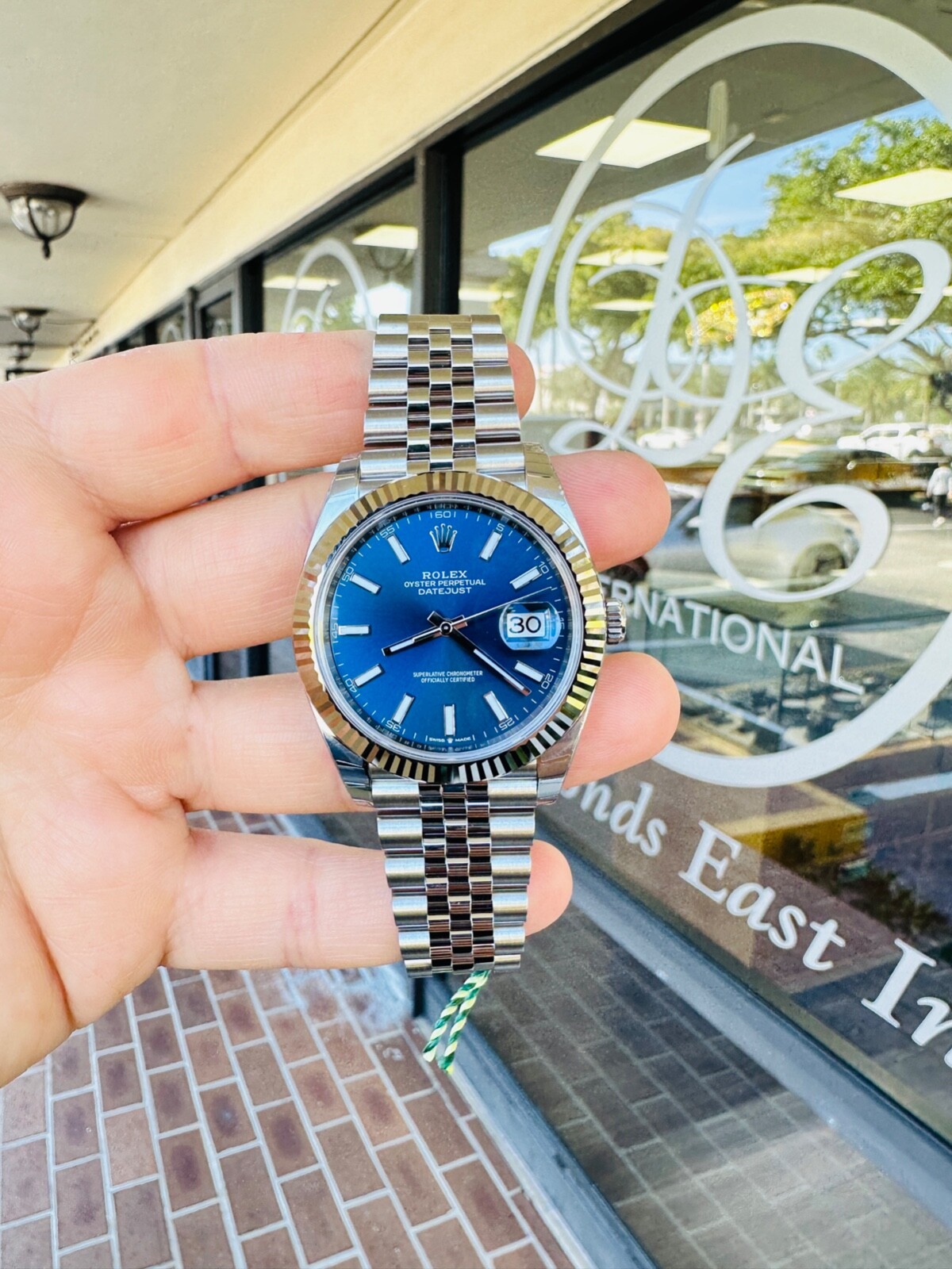 Rolex Datejust 126334 41mm Blue Dial Jubilee 18K White Gold Bezel Watch *NEW* - Picture 4 of 16