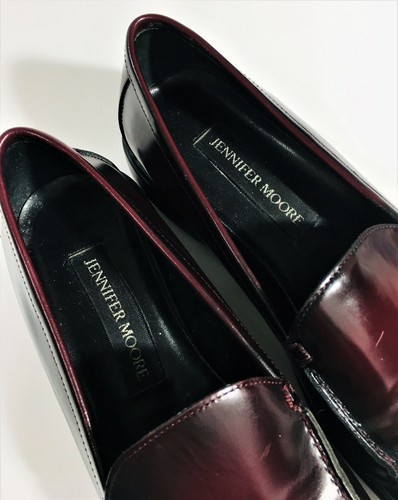 Zapatos sin cordones de cuero marrón oscuro Jennifer Moore para mujer talla 5,5 EE. UU.  - Imagen 3 de 7