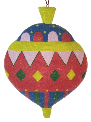 Riesiger Christbaumschmuck Mehrfarbig 12 Zoll Vintage - Bild 7 von 10