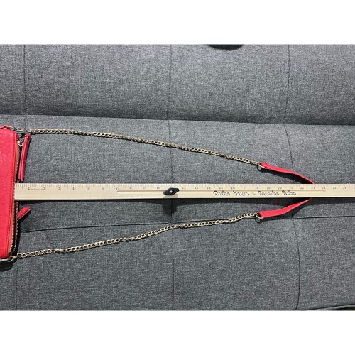 MMS Clutch Crossbody Purse Women Small Orange Gold Chain Elegant Evening - Picture 9 of 12